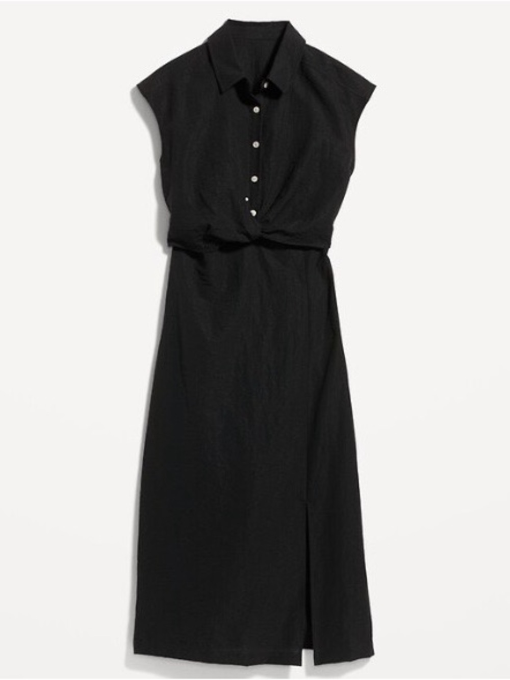 Old Navy Twist Front Midi Shirt Dress, XXL - Picture 5 of 9